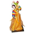 thumbnail image 5 of Korean Geisha Figurine Hanbok Dolls 12 inch Miniature Free Standing Korean Hanbok Geisha Doll Kabuki Statue for Home Office Tabletop Decor Colorful and Orange, 5 of 8