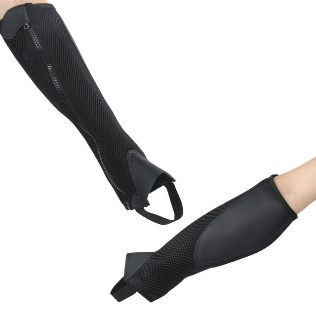 Demi-chape Équestre, Demi-Chape pour Enfants en Matériau Super Fibre pour Équitation CS,cm,CL,CXL