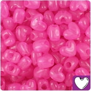 BeadTin Gold Sparkle Heart Pony Beads – 12mm Craft Beads, Pack Of Approx. 250 Beads, Made In USA