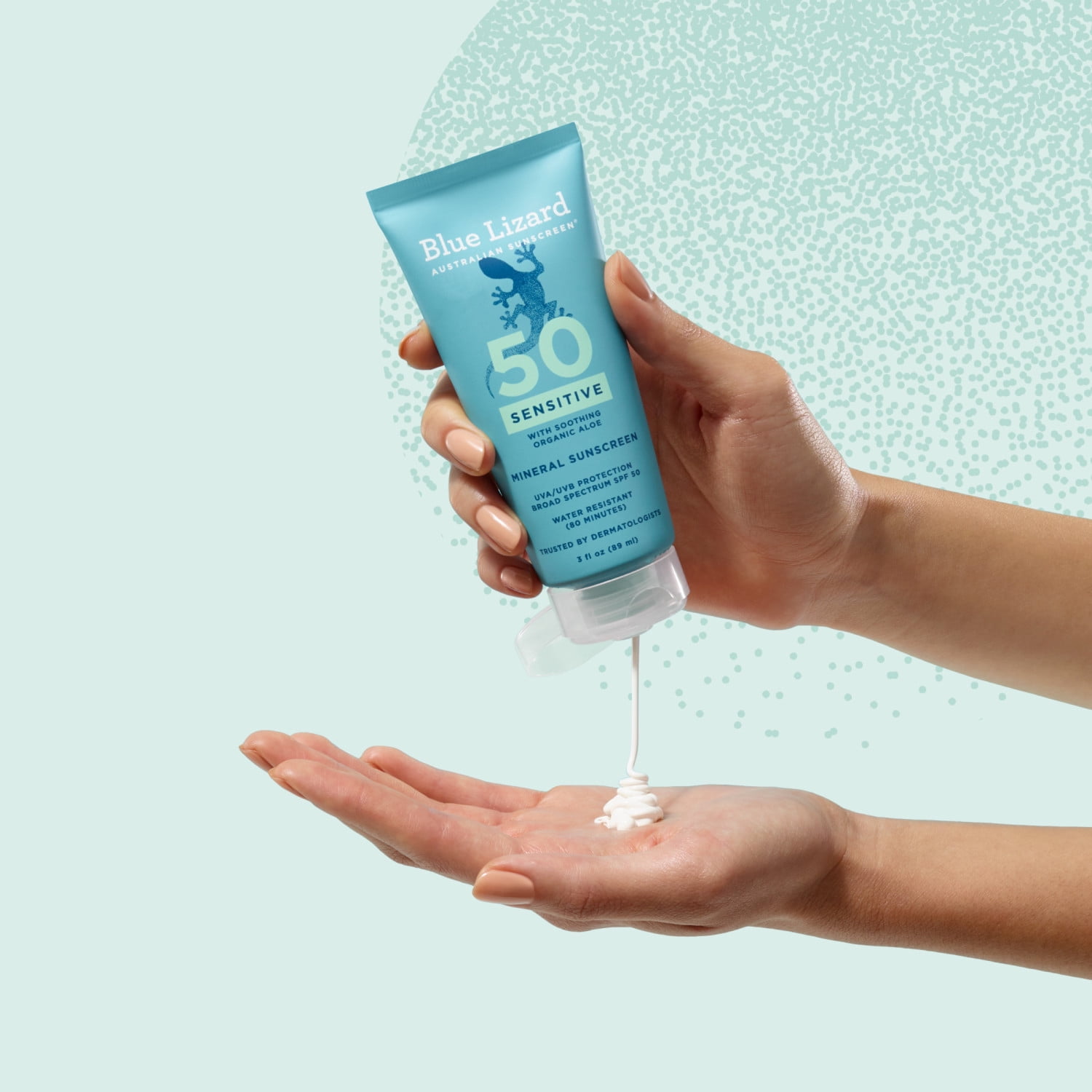 Blue Lizard Sensitive Mineral SPF 50 Sunscreen Lotion, 3 fl oz