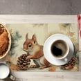 thumbnail image 5 of Squirrel Placemats Set of 4, 12 x 18 Inch Decorative Place Mats for Dining Table Decor, Linen Washable Table Mats for Kitchen Outdoor Party Home Decor, 5 of 6