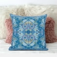 thumbnail image 2 of Amrita Sen Designs CAPL1005FSDS-ZP-20x20 20 x 20 in. Floral Paisley Suede Zippered Pillow with Insert - Blue, Pink & Purple, 2 of 5