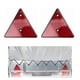 thumbnail image 1 of Red Trailer for Triangle Reflector Reflective Triangles for Gate Posts Rear Warning Reflectors Suitable for Truck Tracto, 1 of 5