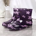 thumbnail image 2 of Tqyyweavej Women's Short Rain Boots Waterproof Non-Slip Versatile PVC Rainboots Lightweight Fashion Outdoor Garden Shoes for Farming Walking, 2 of 7