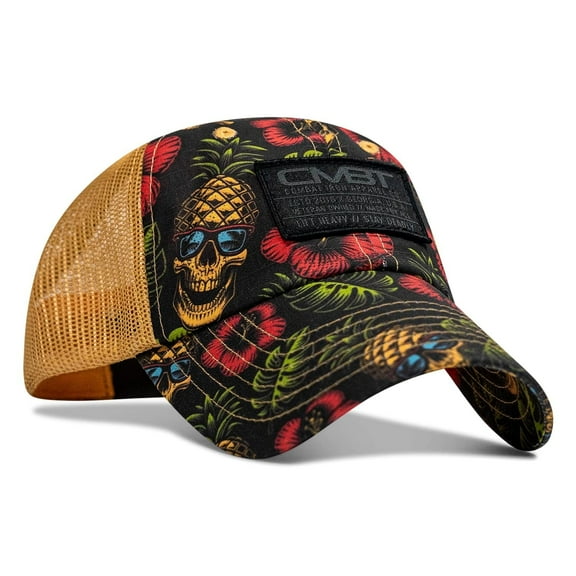 CMBT Low Profile Snapback Hat – Durable Ripstop Cap in Pineapple Express Print, Lightweight & Stylish Everyday Headwear