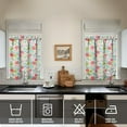 thumbnail image 4 of Kitchen Curtains and Valance Set 36 Inch Tier Pioneer Colorful Floral 3 Pieces Set Dining Room Small Curtain Drapes Cafe Curtains Valance for Home Decor Rod Pocket, 4 of 6