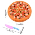 thumbnail image 5 of Pizza Cutting Role Play Toys,Simulation Kitchen Food Toys,Pizza Slice Toys,Early Learning Educational Toys,Fine Motor Skills Development Toys,Safe Portable Play Toys,Kids Cognitive Gift Toys, 5 of 6