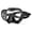 black, variant on Professional Wide-View Frameless Snorkeling Mask, Single Tempered Glass Lens Scuba Diving Mask with Double Edge Silicone Seal, Adult Size