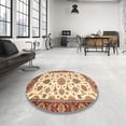 thumbnail image 3 of Ahgly Company Indoor Rectangle Abstract Brown Gold Oriental Area Rugs, 4' x 6', 3 of 6