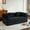 Black, variant on 78 Corduroy Convertible Sofa Bed, Pull-Out Loveseat Sleeper with High-Density Sponge, Modern Loveseat Sofa Sleeper with Sturdy Frame for Living Room, Black