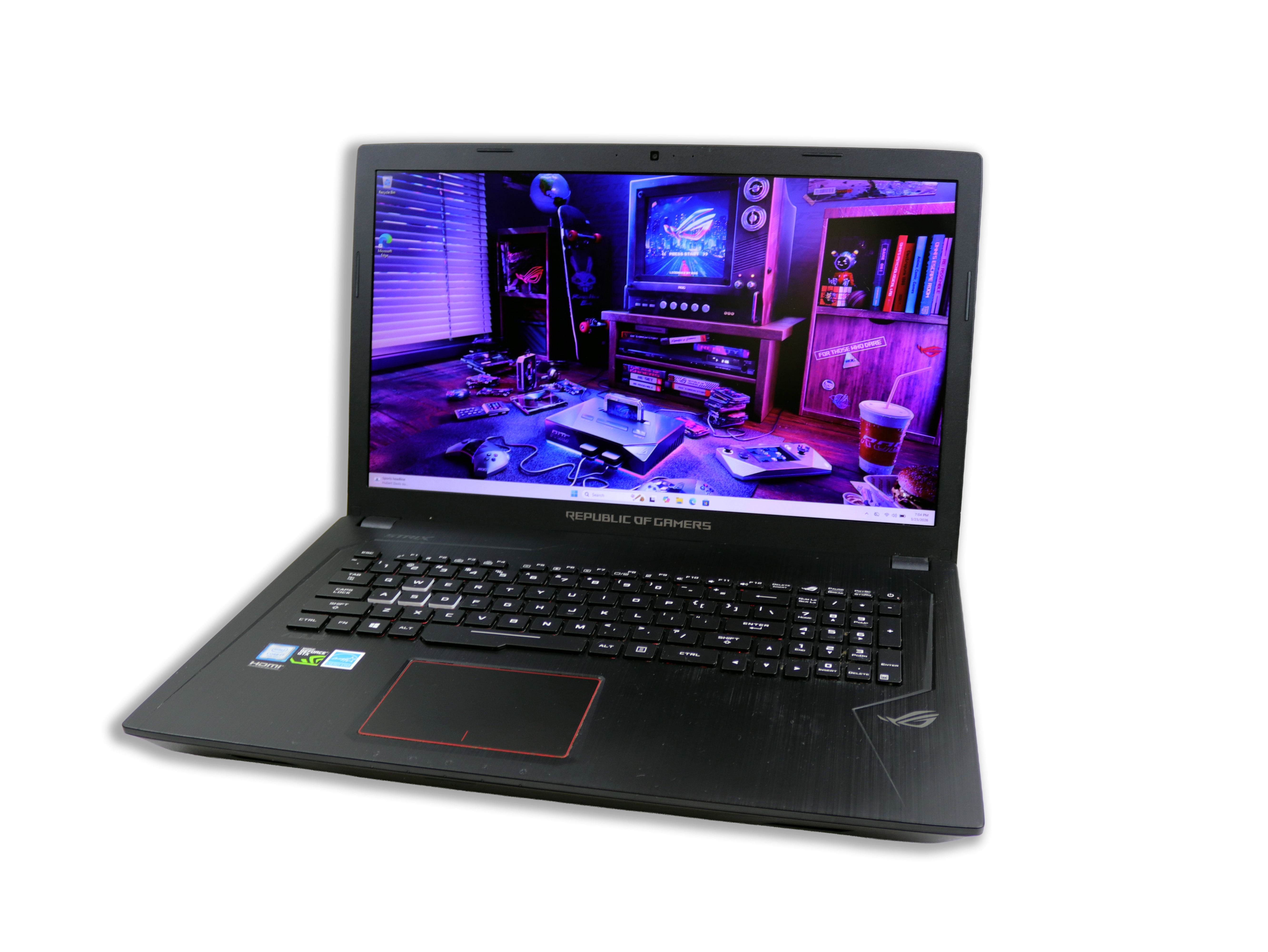 Pre-Owned ASUS GL753VE 17.3 Laptop Intel i7-7700HQ 16GB RAM 256GB 