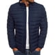 thumbnail image 2 of Chaqueta acolchada de algodón con cuello levantado para hombre, chaqueta acolchada de algodón con cremallera para oficina y negocios, abrigo ligero informal de algodón cálido para invierno, 2 of 5