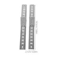 thumbnail image 2 of FUEENIRVA 2Pcs Ladder .9In Stainless Steel Storage Organization Adjustable Shelves Home Use, 2 of 8