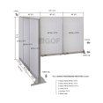 thumbnail image 2 of GOF L-shaped Freestanding Partition 114”D x 132”W x 72”H, Office Room Divider, Privacy Screen, Workstation Cubicle, 2 of 12