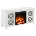 thumbnail image 1 of Henn&Hart 47" White/Glass TV Stand, 1 of 9