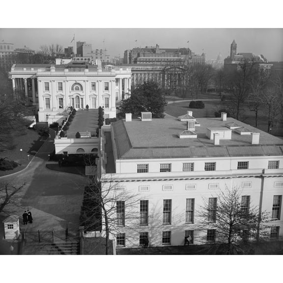 White House And The Executive Offices Of The Newly Renovated West Wing. Feb. 8 History (36 x 24)