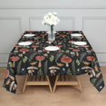 thumbnail image 3 of Red Mushroom Snail Black Pattern Square Tablecloth,Waterproof Square Table Cover,Wipeable Spillproof Washable Table Cover for Home Kitchen Party Decor 42"X42"(107x107cm), 3 of 6
