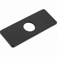 thumbnail image 1 of Faucet Cover Plate Hole Cover Bathroom Kitchen Sink Stainless Steel Faucet. ( Black)1pcs), 1 of 4