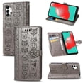 thumbnail image 2 of Funda Cartera FOXDOCK para Samsung Galaxy A32 5G , Flip PU con Relieve de Gatos y Perros, Tarjetero y Soporte, 2 of 6