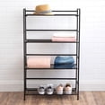 thumbnail image 3 of Advantus 38701 Metal Flip Four-Shelf Unit, Black, 3 of 5