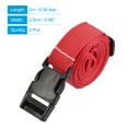 thumbnail image 2 of Uxcell 2m Adjustable with Quick Release Buckle Luggage Straps, Red 3 Pack, 2 of 5