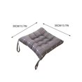 thumbnail image 4 of Tuvgenk Pressure Relief Outdoor Seat Cushions Office Gray Chair Cushion Pad Thick Polyester Square Comfortable Seat Pad for Home, 4 of 5