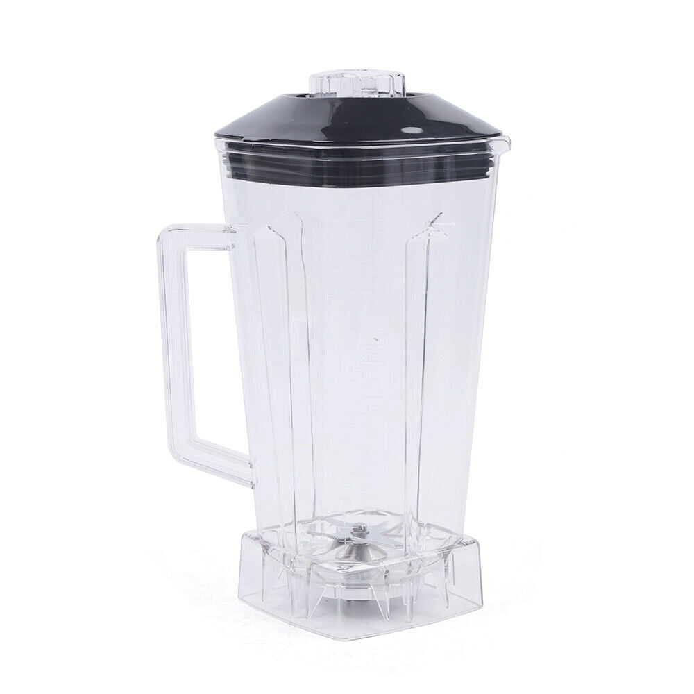 AC 110V, 60HZ Black Countertop Smoothie Blender Six 402 Stainless Steel Blades with Sharp Teeth 2200W
