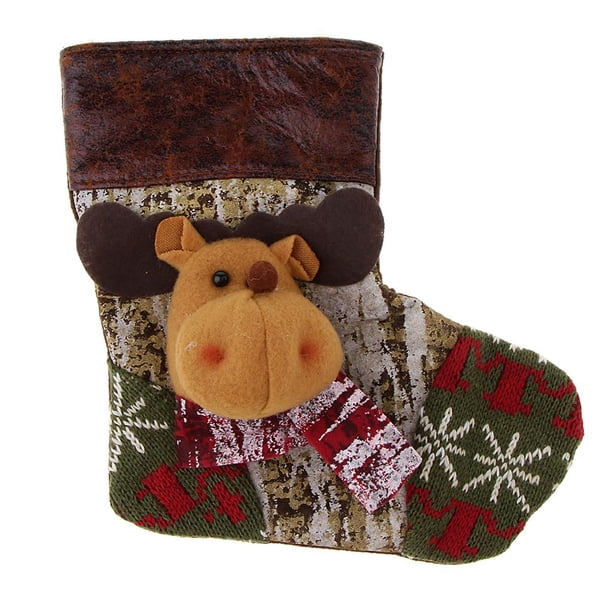 Medias de Navidad Bolsa Titular Favor Material Decorativo Ciervo