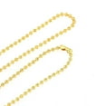 thumbnail image 2 of N080 - 12 pcs. Gold Plated Ball Chain Necklaces - 80cm (31.5") - 2mm Ball Size, 2 of 3