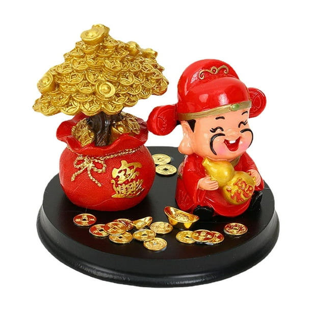 Estatuilla de la , estatua de árboles de , pequeño adorno, regalo, escultura Feng Shui chino para interiores, sala de estar y Estilo B