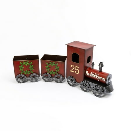 Gerson 65.25-Inch Long North Pole Express Metal Train