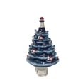 thumbnail image 1 of Clearance!!Ceramic Christmas Tree Decorative Lighted Tree Pre Lit Hand Painted Tabletop Christmas Tree With LED White Light And Beach Decoration 6.9 * 4.2in, 1 of 3