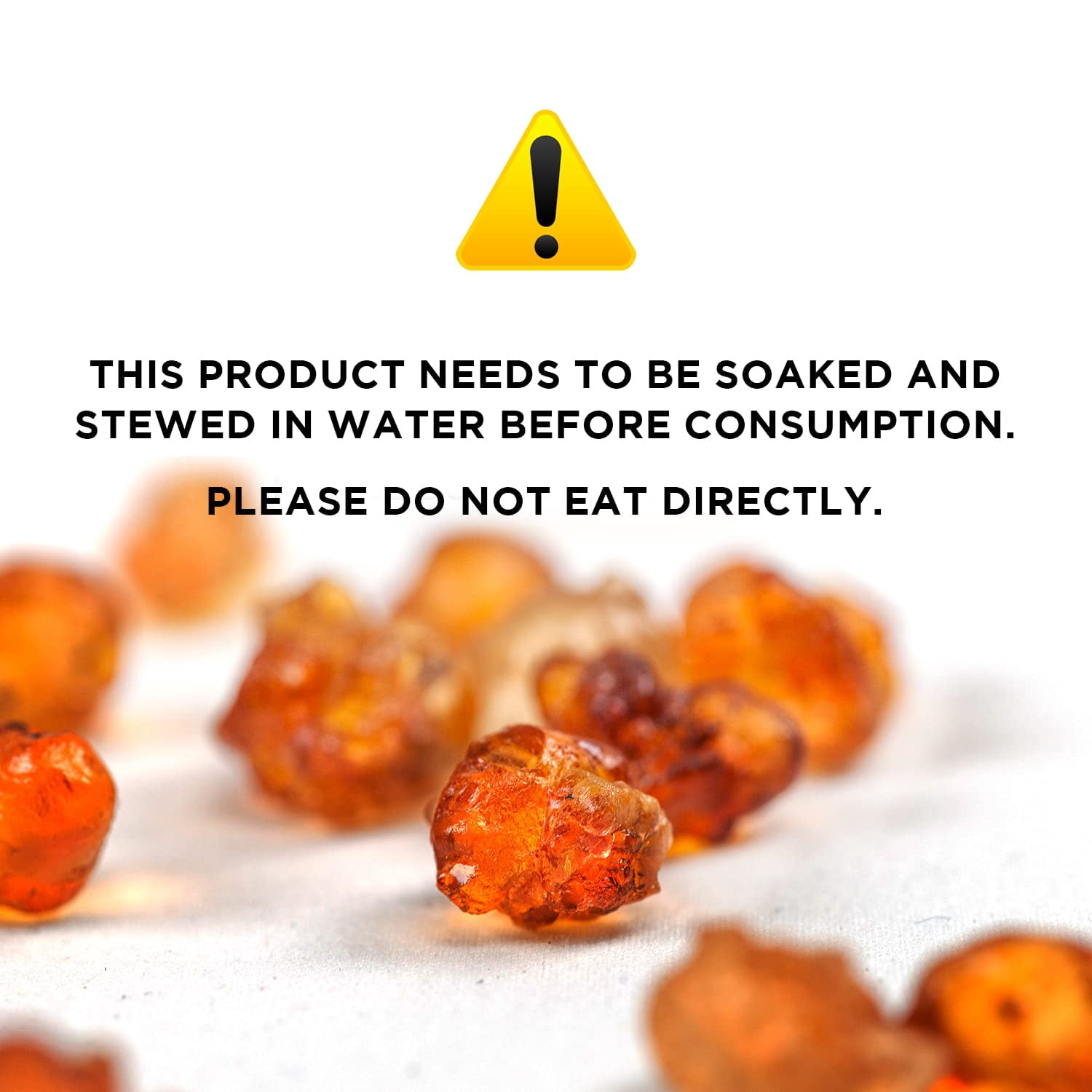 NESTLADY Natural Wild Peach Gum Edible Peach Blossom Tears Tao Jiao Peach resin food additives free 454g / 16oz