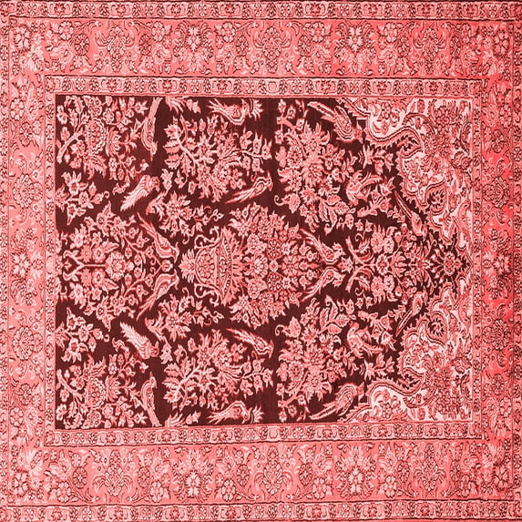 Ahgly Company Indoor Square Persian Red Traditional Area Rugs, 7' Square
