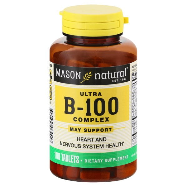 Mason Vitamins Mason Natural Ultra B-100 Complex, 100 ea - Walmart.com ...