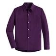 thumbnail image 1 of Spring&Gege Chemises Habillées à Manches Longues pour Garçons Uniforme Formel Tissé Uni, Violet, 9-10 Ans, 1 of 4