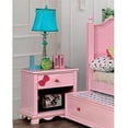 thumbnail image 6 of Furniture of America Poppy Transitional Wood 1-Drawer Nightstand in Pink, 6 of 7