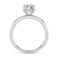 thumbnail image 3 of AFFY Solitaire Engagement Rings For Women, 1.10 Carat (ctw) Round Lab Created Moissanite Promise Ring For Her In 14k White Gold Over Sterling Silver | VVS1 Quality Ring Size-8.5, 3 of 5