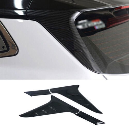 Suitable for Hyundai Kona 18-23 ABS Carbon Fiber Rear Window Boiler Side Wing Cover Trim -