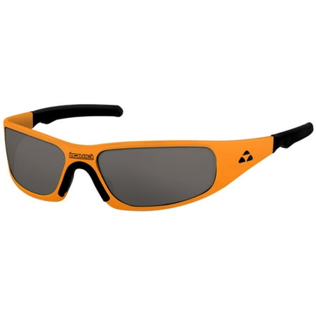 Liquid Eyewear Gasket ORANGE / SMOKE POLARIZED Lens Hingeless Aluminum Sunglasses