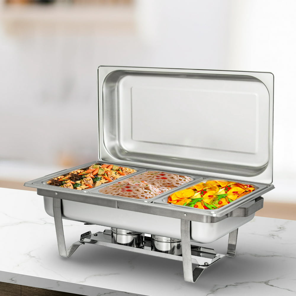 9l Stainless Steel Chafing Dish Complete Full Size Chafer Buffet Dish For Catering Buffet