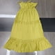 thumbnail image 4 of Vestido largo sin espalda con tirantes finos para mujer - Color liso, tirantes ajustables, diseño fluido y vaporoso para el verano, 4 of 8