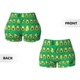 thumbnail image 5 of Haiem Cartoon Fruit 1 No Front Seam Biker Shorts for Women Yoga Workout Gym Bike Shorts with Tummy Control Moisture-Wicking-Large, 5 of 9
