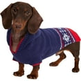 thumbnail image 5 of HQREA Dachshund Dog Christmas Sweater Hoodie 2-Leg Knit Pullover Mini Dachshund Clothes, 5 of 7