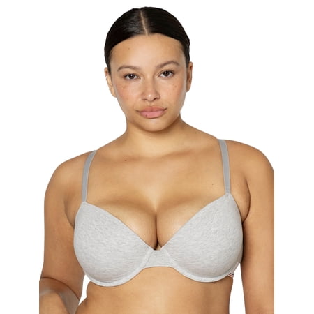fresh collection by Fruit of the Loom Women's Cotton Demi Push-Up Bra