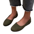 thumbnail image 3 of Sngxgn Women s Flats Breathable Comfort Slip-on Light Weight Walking Shoes(Green,42), 3 of 6