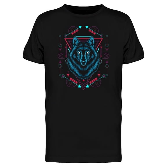 Wolf Sacred Triangle Geometry Tee Men's -Image by Shutterstock
