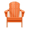 thumbnail image 4 of Westintrends Chaise Adirondack Pliante d'Extérieur en HDPE, Siège de Patio, Résistante aux Intempéries, Orange, 4 of 15