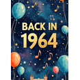 thumbnail image 4 of Vintage Themed Banner with 1964 Design, London Bridge and Music Elements, Party Decorations Backdrop, for Anniversary Parties Photo Booths Retro Themed Events, 4 of 4