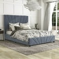 thumbnail image 3 of Furniture of America Harper Fabric Upholstered Bed with 4-Drawer, 3 of 5